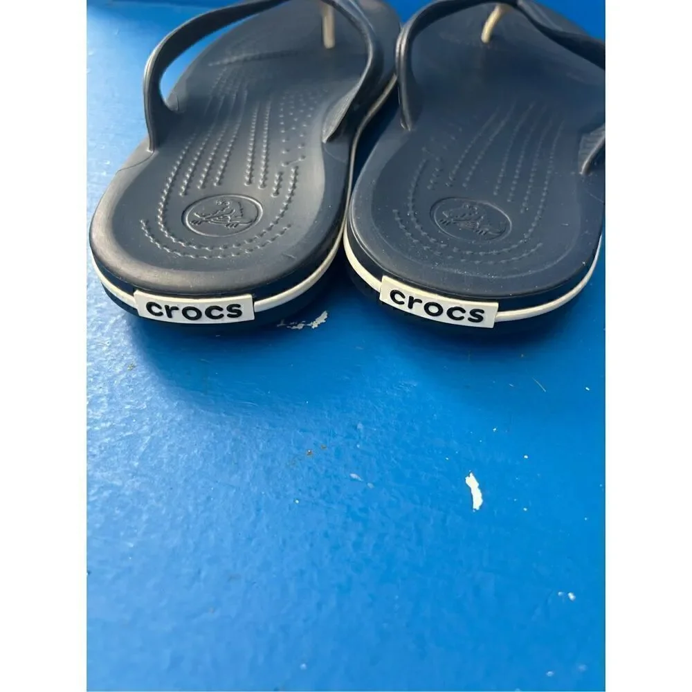 Crocs Men's and Women's Sandals - Bayaband Flip Flops, Waterproof Shower Shoes m